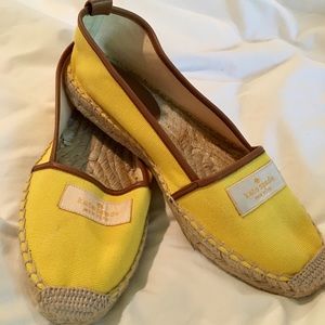 Kate Spade Yellow Espadrilles